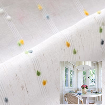 Apple green｜Sheer curtain fabric sample｜FS8009-23