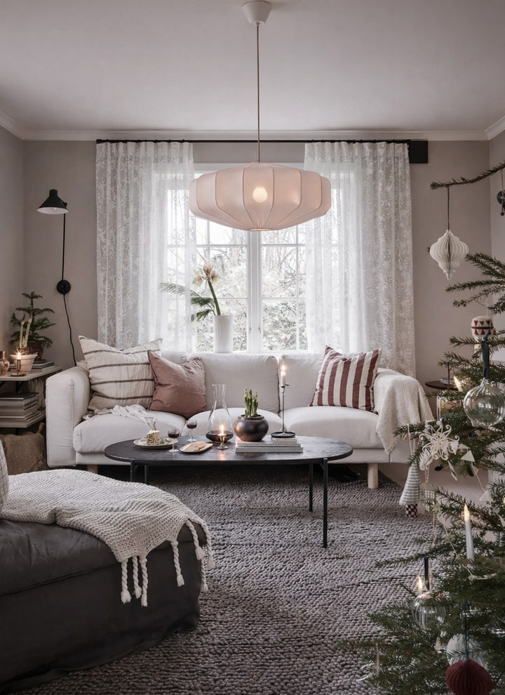 French Romantic Rose Cutout Pattern Gauze Curtain