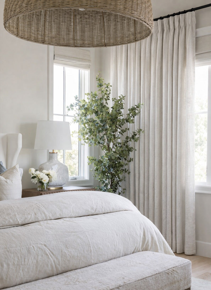 Customized Semi Sheer Linen Curtains