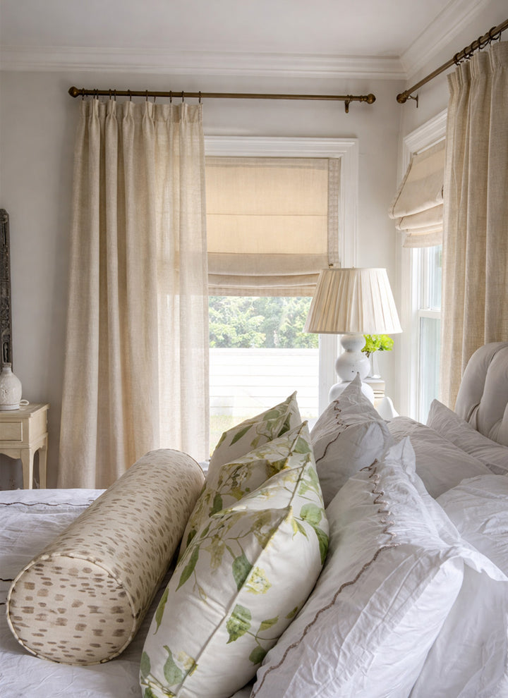 Customized Semi Sheer Linen Curtains