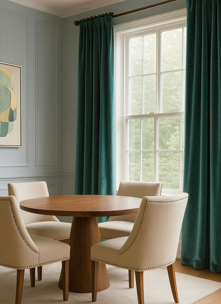 Luxury Shimmering Gold Velvet Curtains