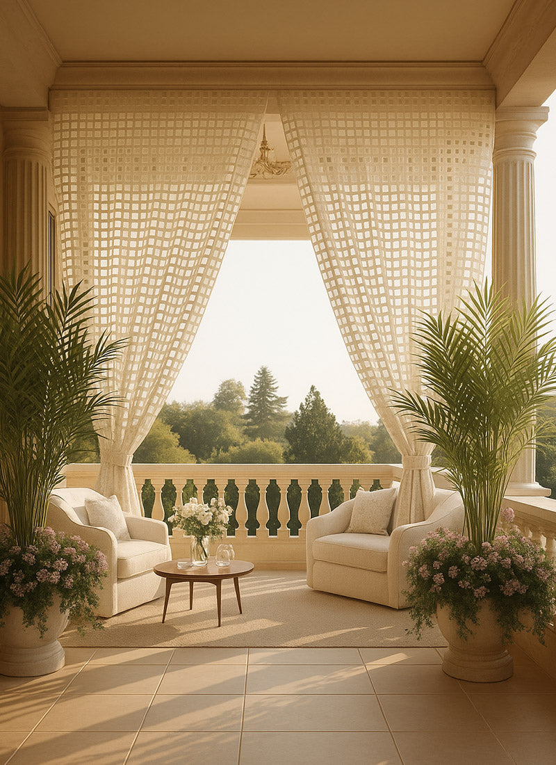 Luxury Square Sheer Curtains