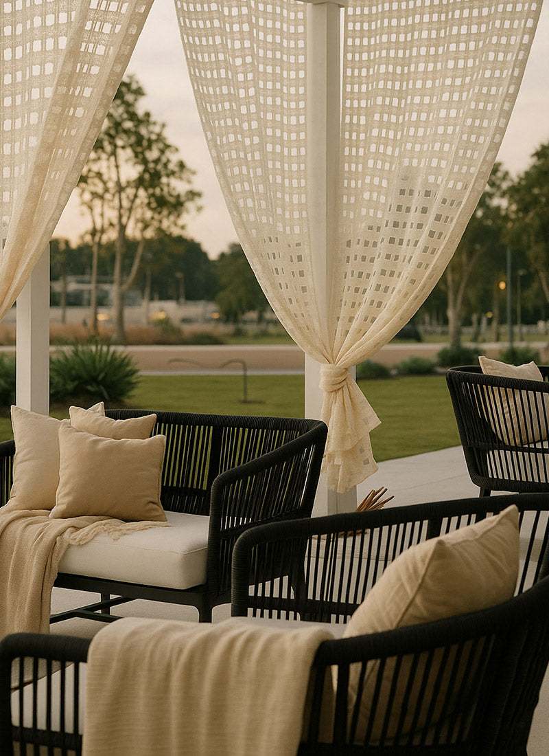 Luxury Square Sheer Curtains (non customized)