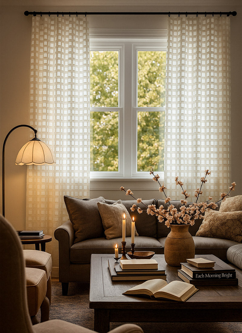 Luxury Square Sheer Curtains (non customized)