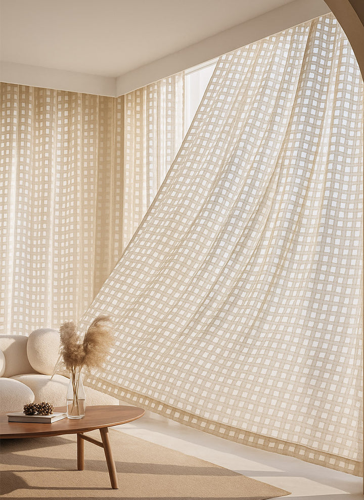 Luxury Square Sheer Curtains