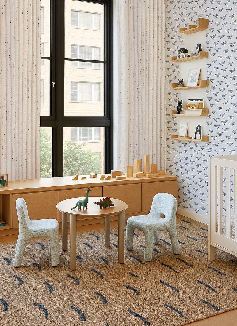 Natural Linen Curtains – Soft Rainbow Kids’ Haven Design