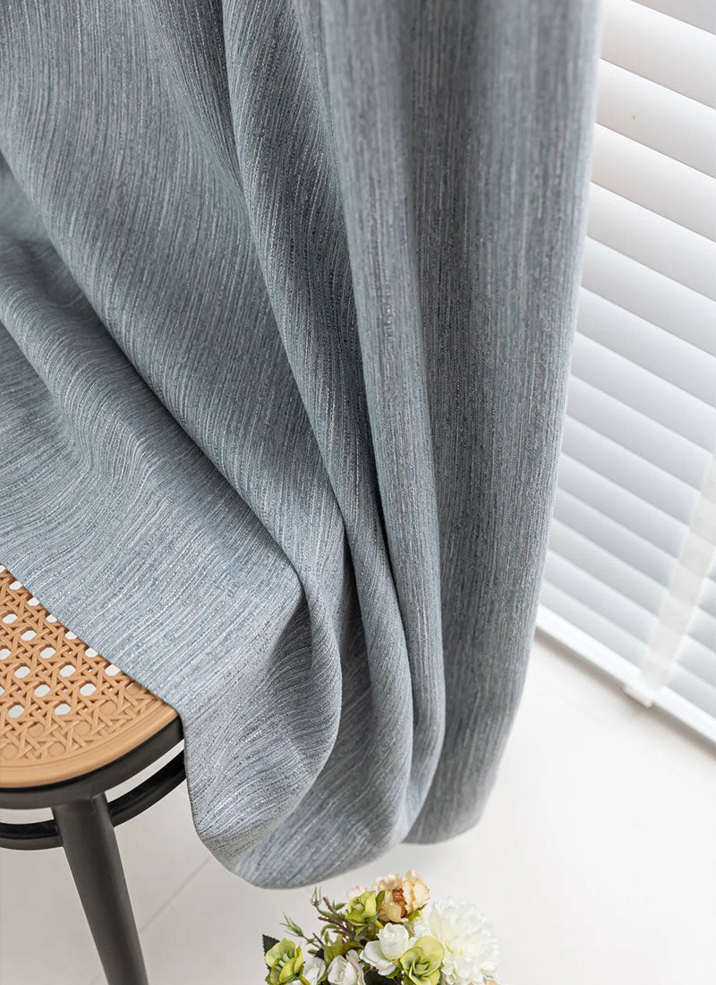Textured Striped High-Precision Blackout Curtain