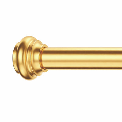 Tiered Ball Finial for Extendable Gold Curtain Rod – Elegant Window Treatment (US, UK, EU)
