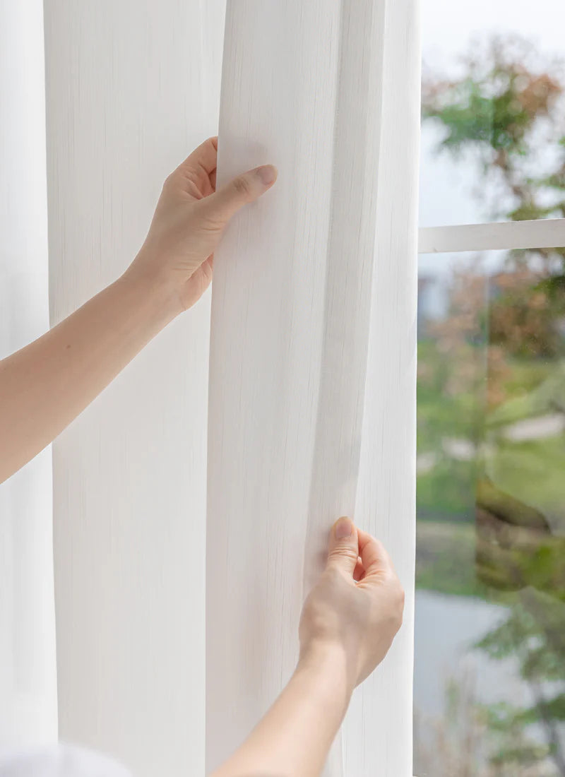 ‌Dreamy Whisper Toothpick Sheer Curtains