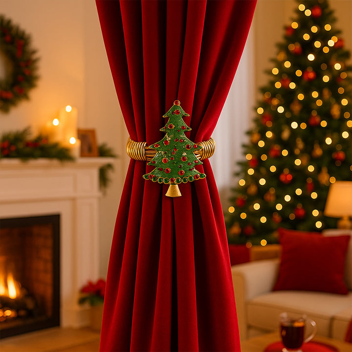 Curtain Ties Christmas Holiday Window Accessories for Home Decoration