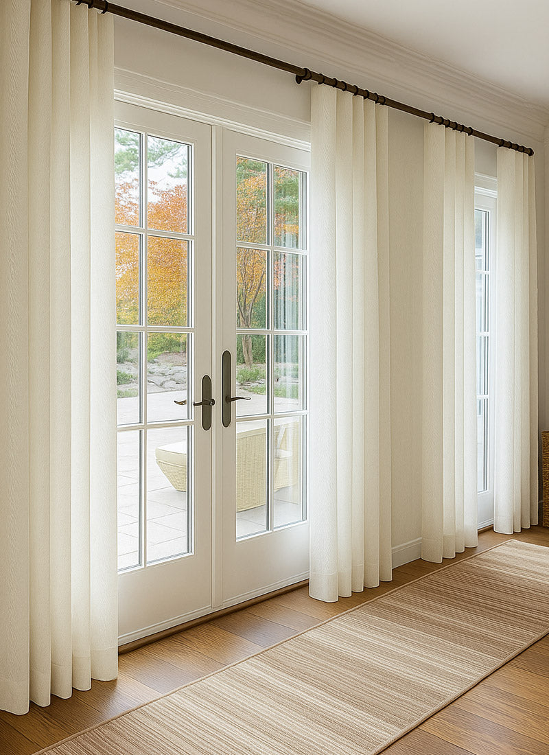 ‌V - Shaped Light Filtering Curtains