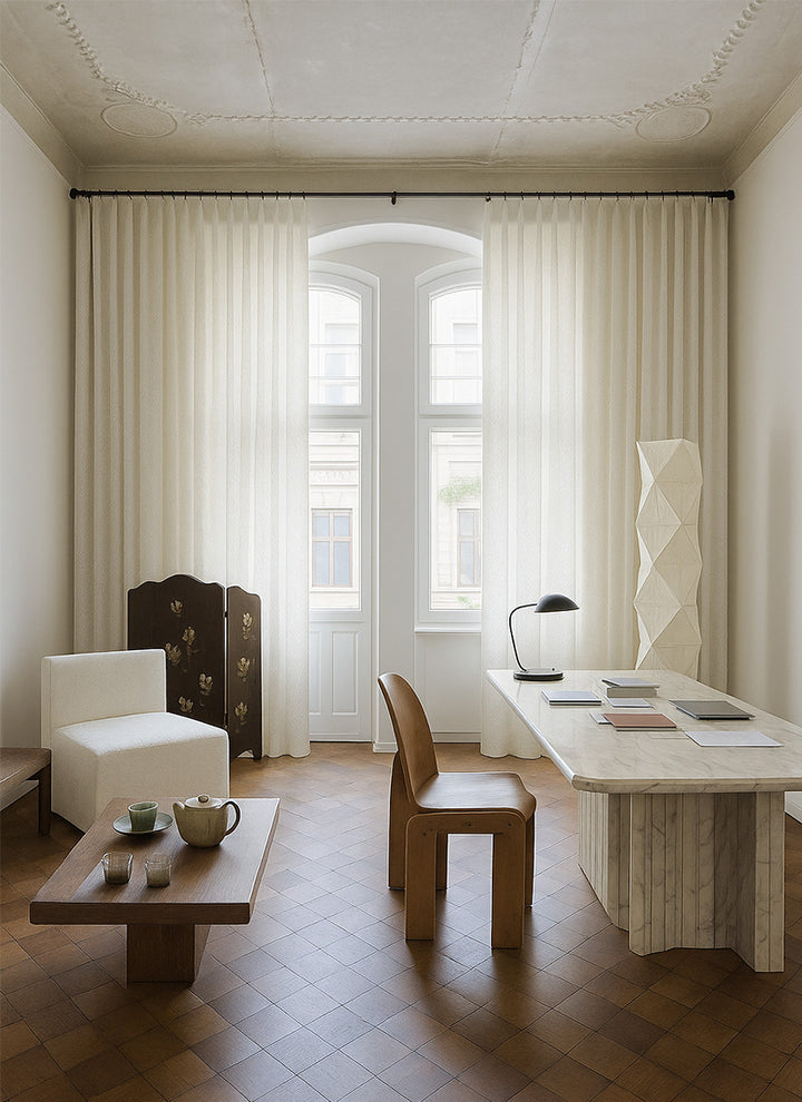 ‌V - Shaped Light Filtering Curtains