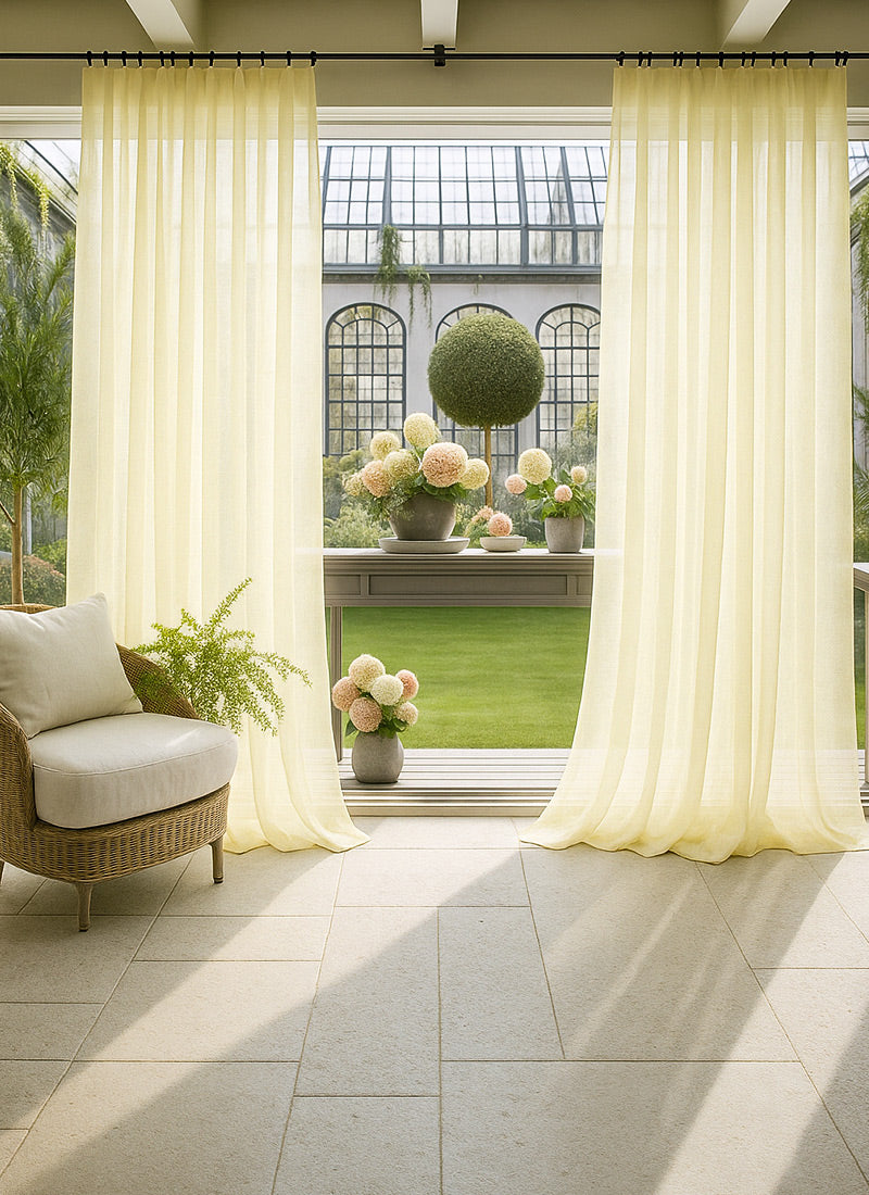 Colorful Sheer Curtains For Living Room & Bedroom