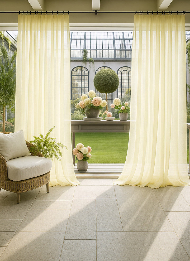 Colorful Sheer Curtains For Living Room & Bedroom