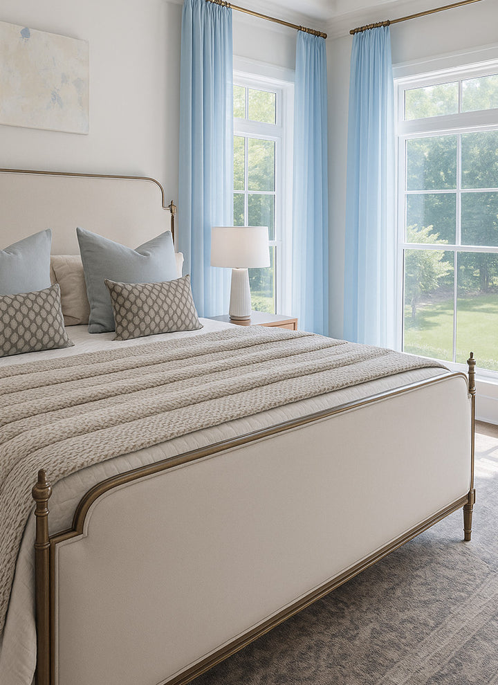 Colorful Sheer Curtains For Living Room & Bedroom
