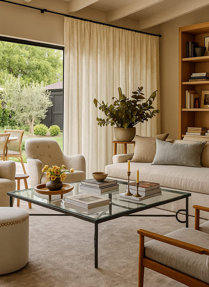 ‌Luxury Curtains Vintage French Jacquard