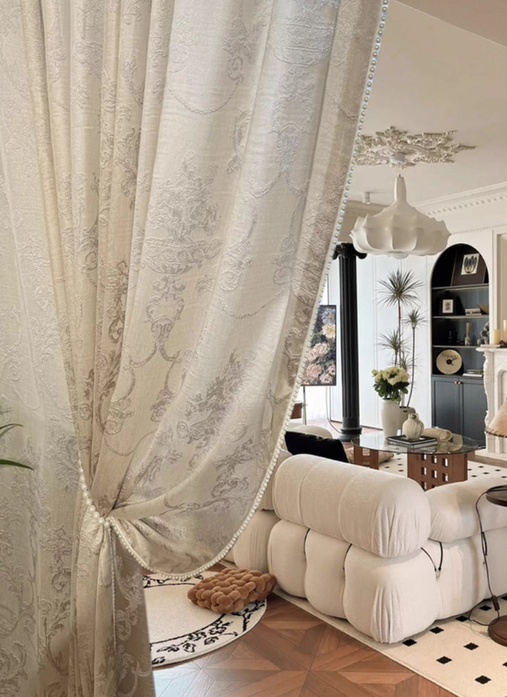‌Luxury Curtains Vintage French Jacquard