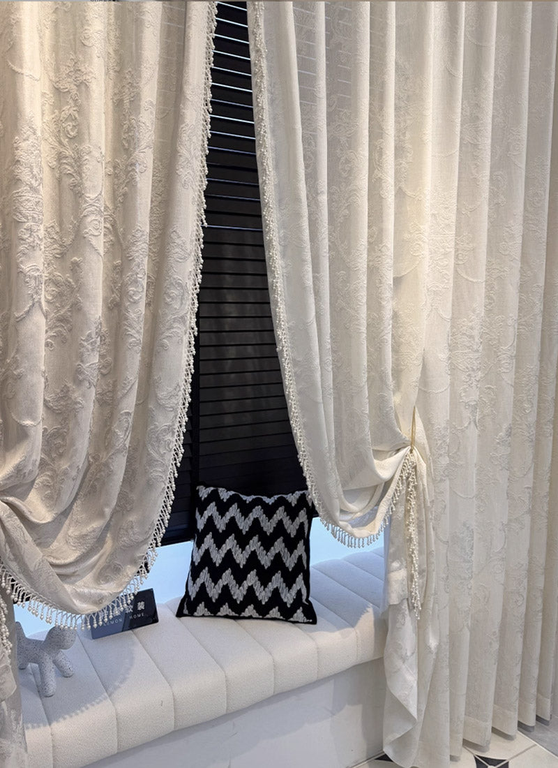 ‌Luxury Curtains Vintage French Jacquard