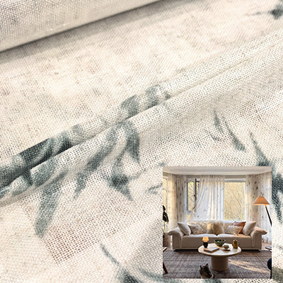 Sage Vine｜Sheer curtain fabric sample｜RQ095-48