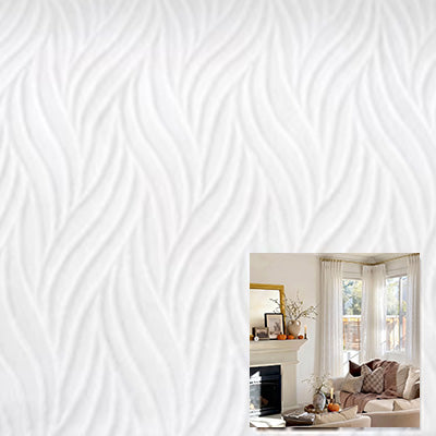 Willow Leaf｜Sheer curtain fabric sample｜