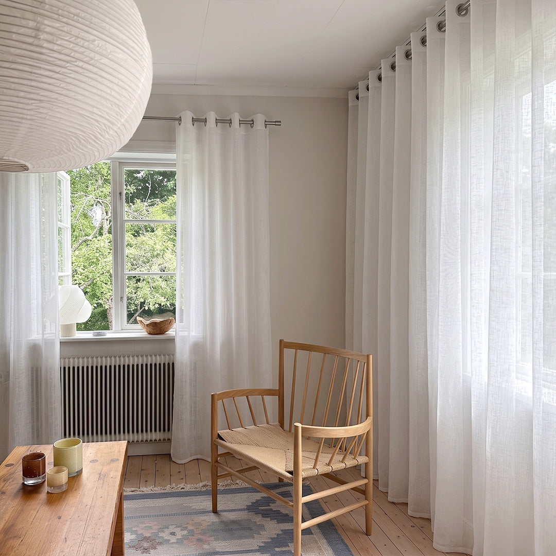 Linen Blend Curtains Natural Style