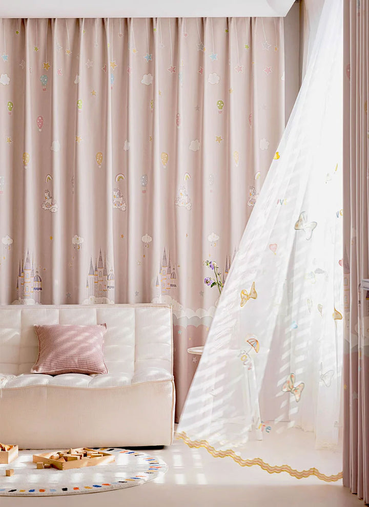 Colorful Blackout Curtains for Nursery & Girls' Room